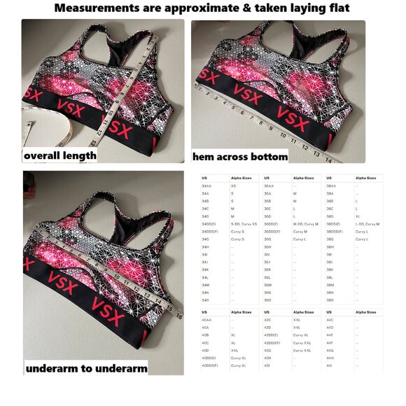 Victoria's Secret VSX The Player Racerback Sport Bra Sz L - Picture 9 of 9